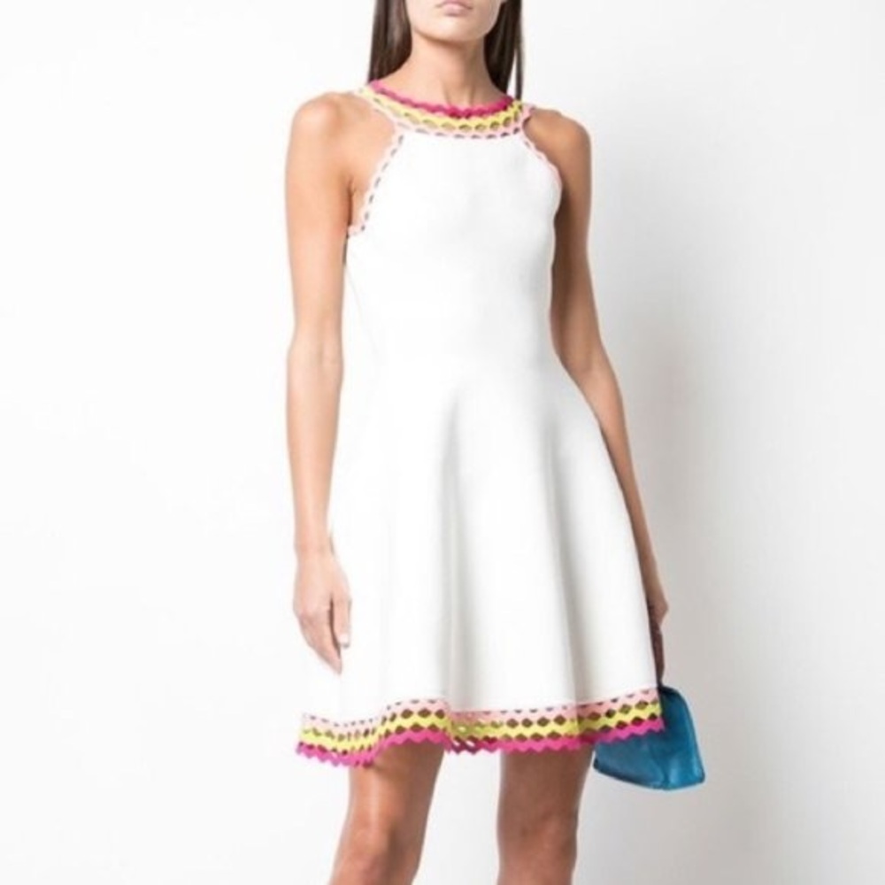 NWT! Milly Diamond Cut Out Sweater Fit & Flare Dress